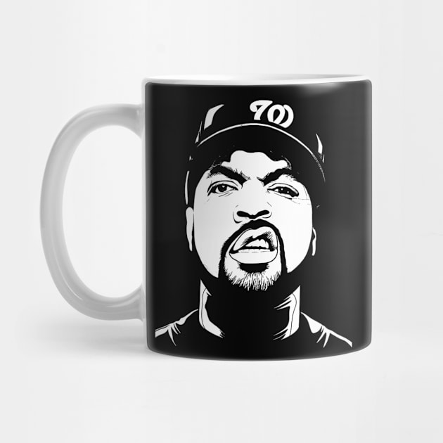 Ice Cube - Black white by Ronaldart69